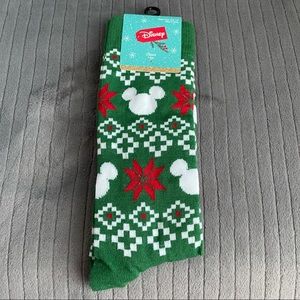 🌟 SALE Disney Mickey Christmas Holiday Socks 🎄❤️💚